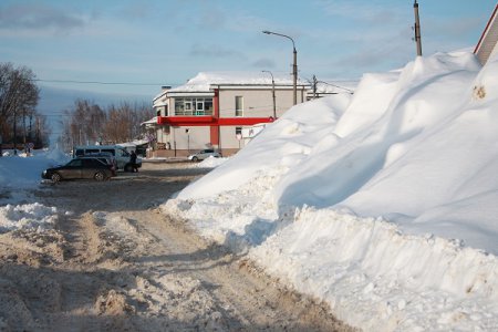 Снежные стены против водителей