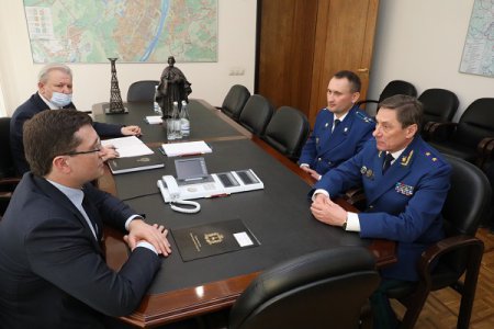 Глеб Никитин провел встречу с прокурором Нижегородской области Андреем Травкиным