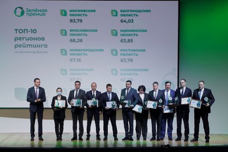 Нижегородская область получила награду за лидерство в «Зеленом рейтинге» по оценке уровня реформы обращения с ТКО