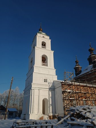 Колокольня Богородского храма, где 21 февраля открылся музей